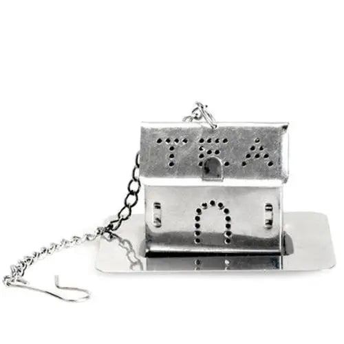 RVS thee-infuser in huisvorm