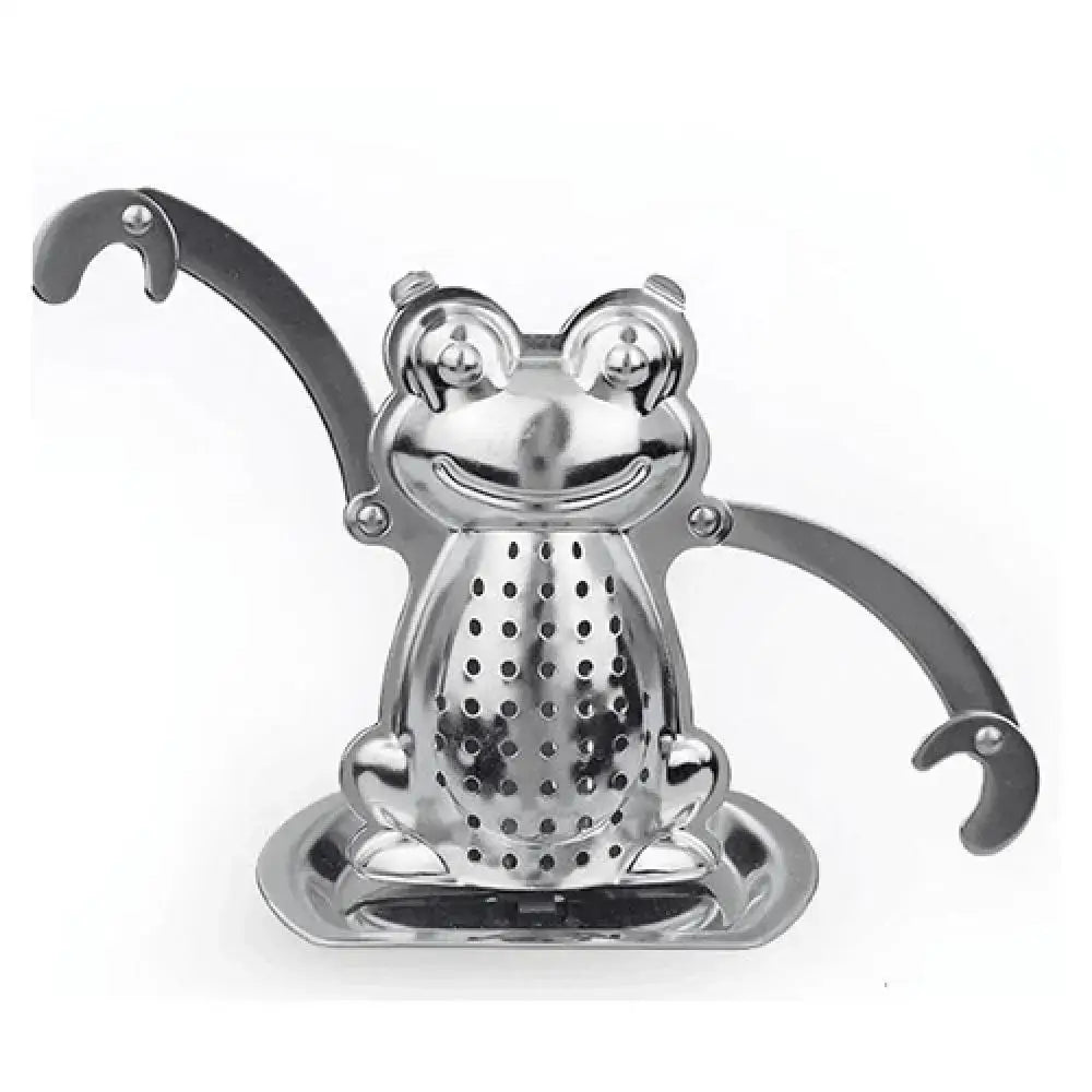 RVS thee-infuser in kikkervorm