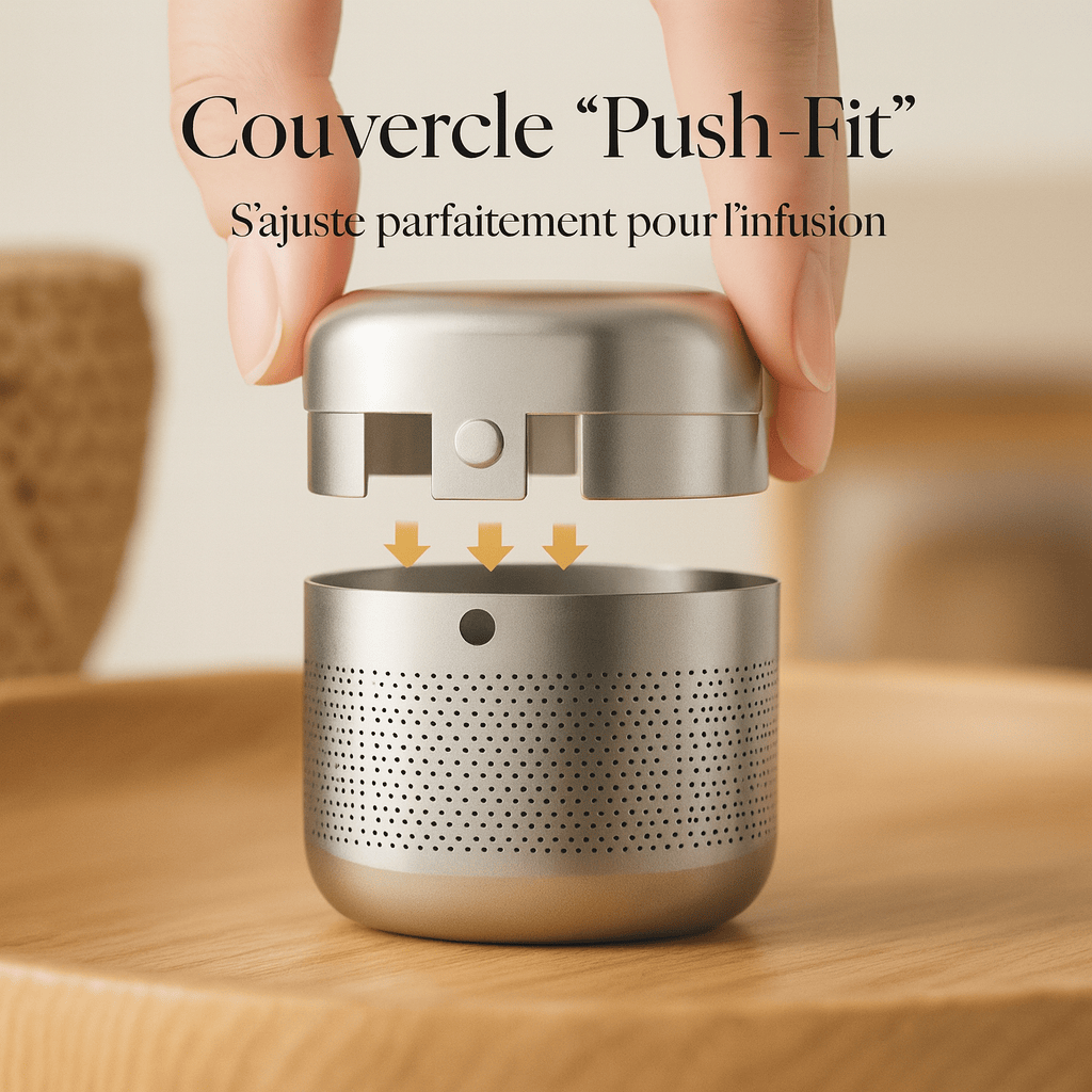 RVS thee-infuser kubus