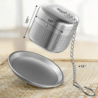 RVS thee-infuser kubus