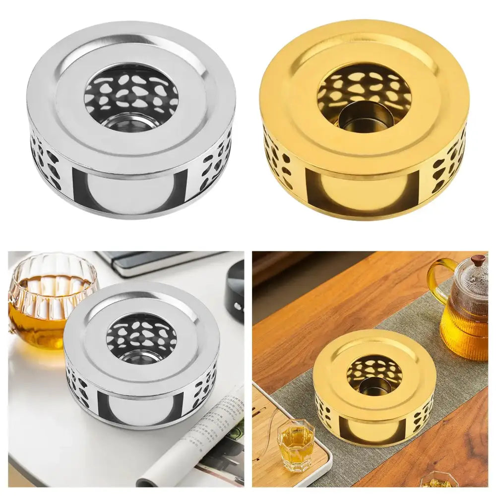 RVS theepot warmhouder in goud- of zilverkleur