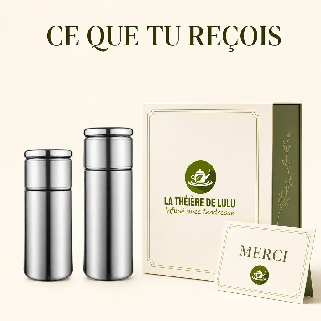 RVS theethermos met infuser – 300 of 420 ml
