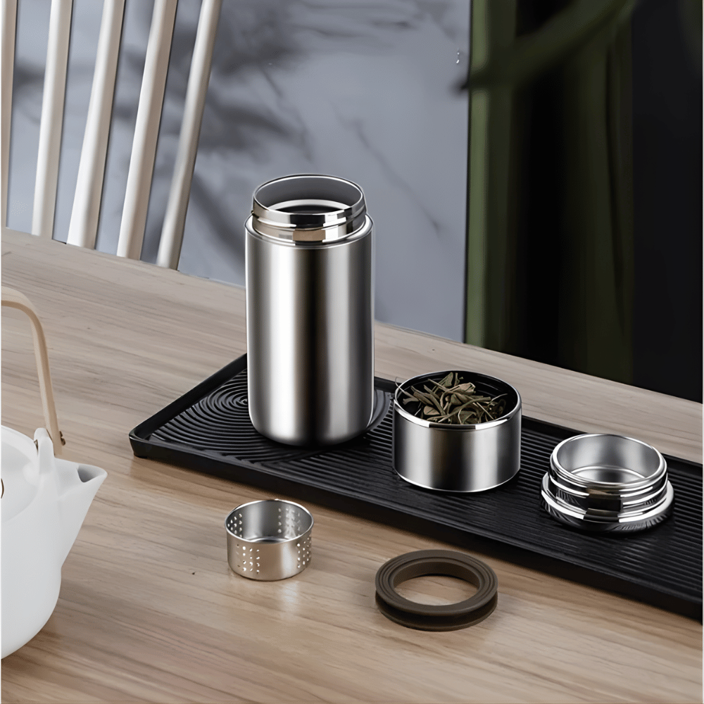 RVS theethermos met infuser – 300 of 420 ml