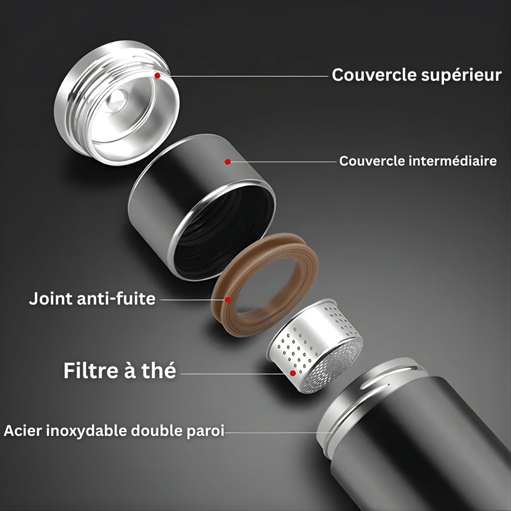 RVS theethermos met infuser – 300 of 420 ml
