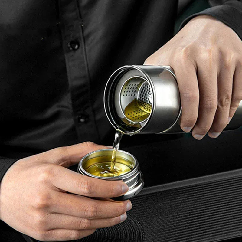 RVS theethermos met infuser – 300 of 420 ml