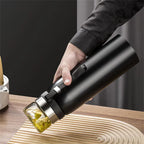 RVS thermosfles met apart theefilter