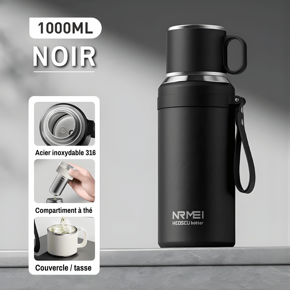RVS thermosfles voor thee – 800 ml, 1 of 1,5 liter