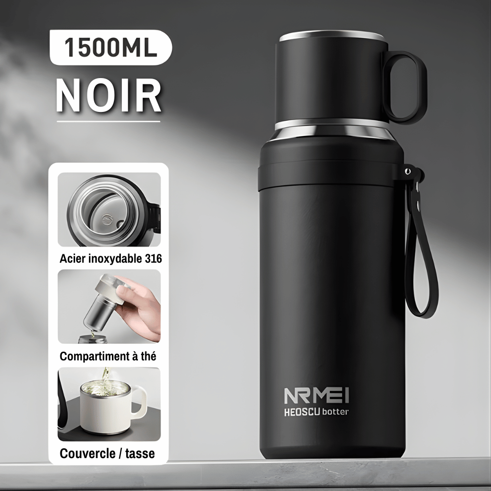 RVS thermosfles voor thee – 800 ml, 1 of 1,5 liter