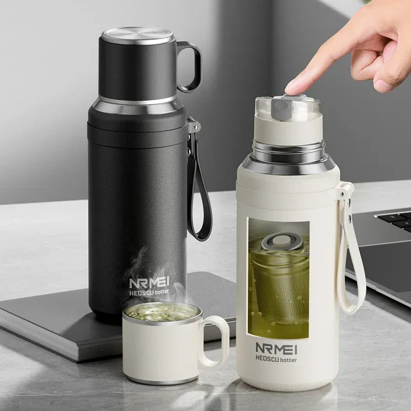 RVS thermosfles voor thee – 800 ml, 1 of 1,5 liter