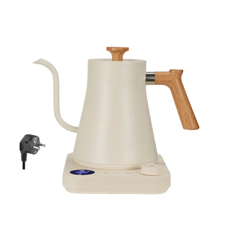 RVS zwanenhalswaterkoker met temperatuurregeling