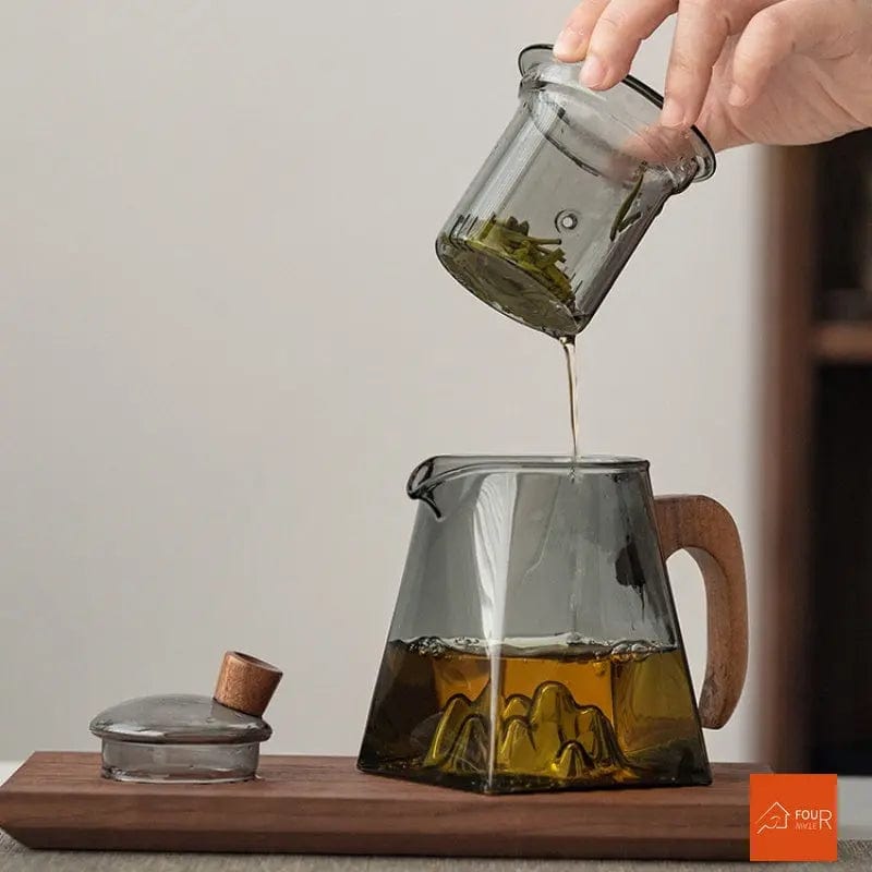 Scandinavisch design glazen theepot 400ml