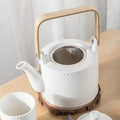 Scandinavische gehamerde porseleinen theepot 750ML