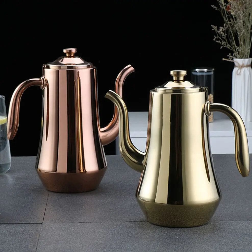 Scandinavische stalen theepot met infuser 1,8L