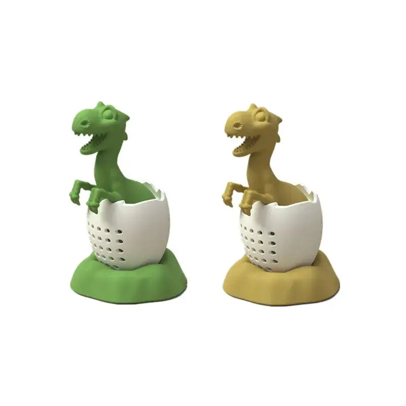 Siliconen T-Rex thee-infuser voor de koprand
