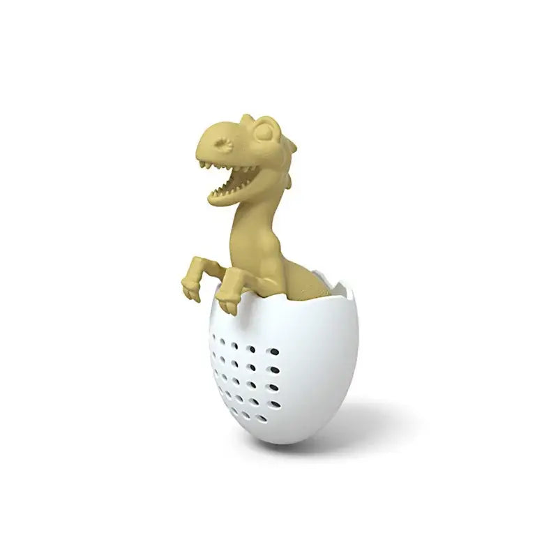Siliconen T-Rex thee-infuser voor de koprand