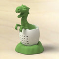 Siliconen T-Rex thee-infuser voor de koprand