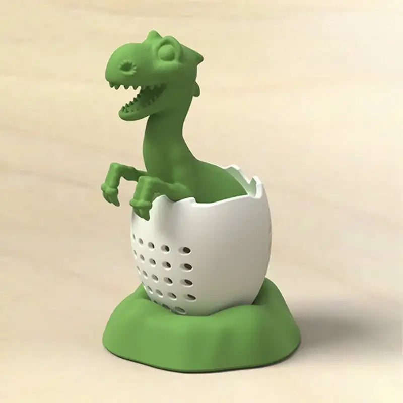 Siliconen T-Rex thee-infuser voor de koprand