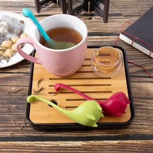 Siliconen thee-infuser diplodocus – 14 cm