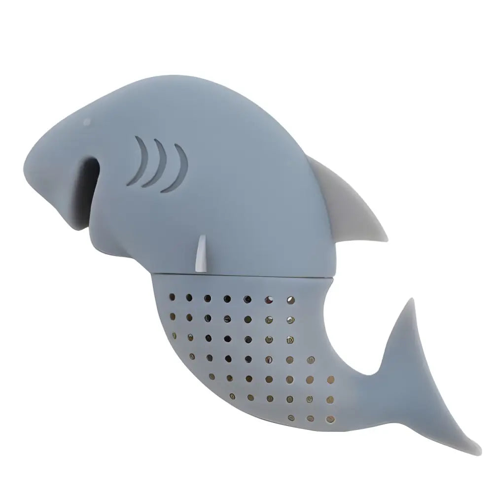 Siliconen thee-infuser haai voor de koprand