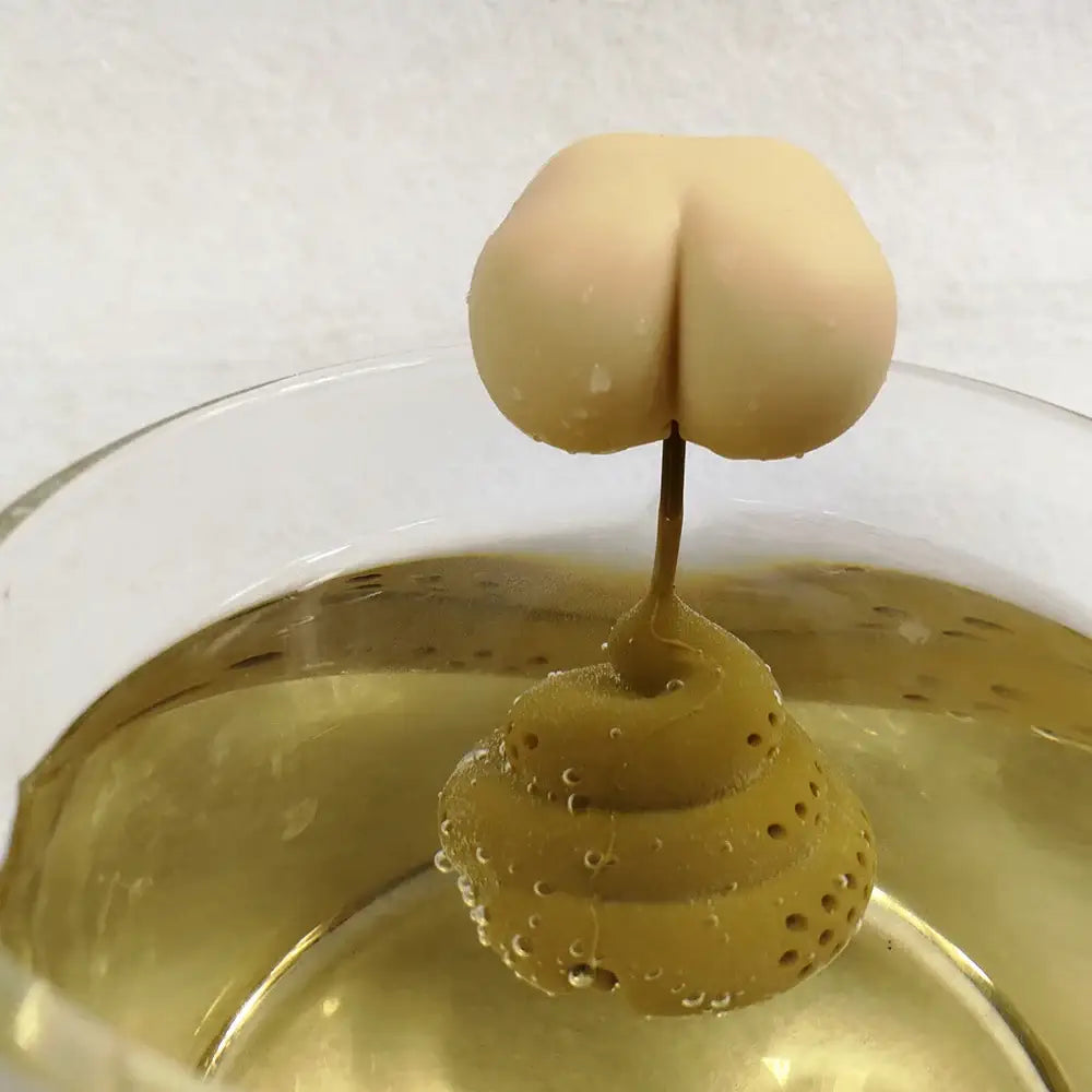 Siliconen thee-infuser in grappige drolvorm