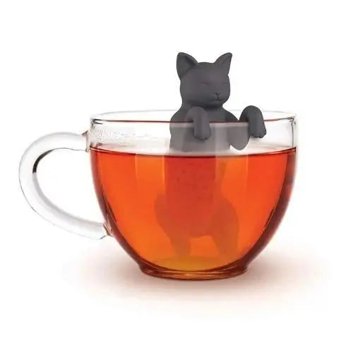 Siliconen thee-infuser in kattenvorm