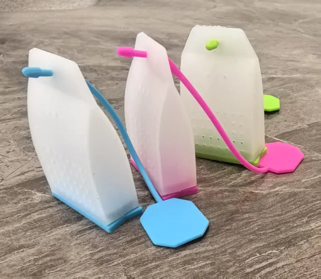 Siliconen thee-infuser in theezakjesvorm