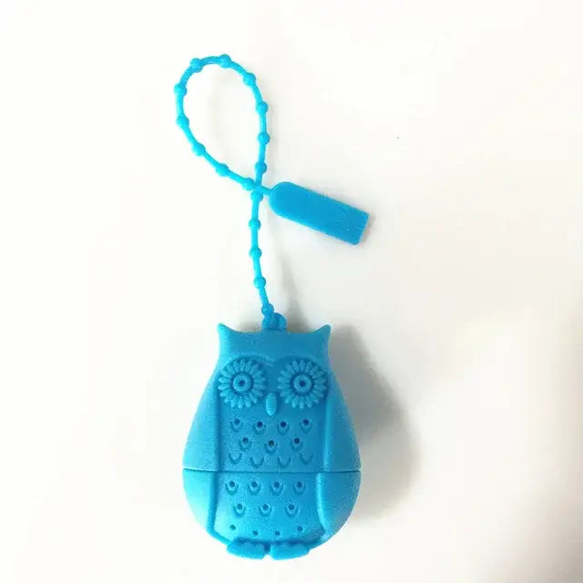 Siliconen thee-infuser in uilvorm
