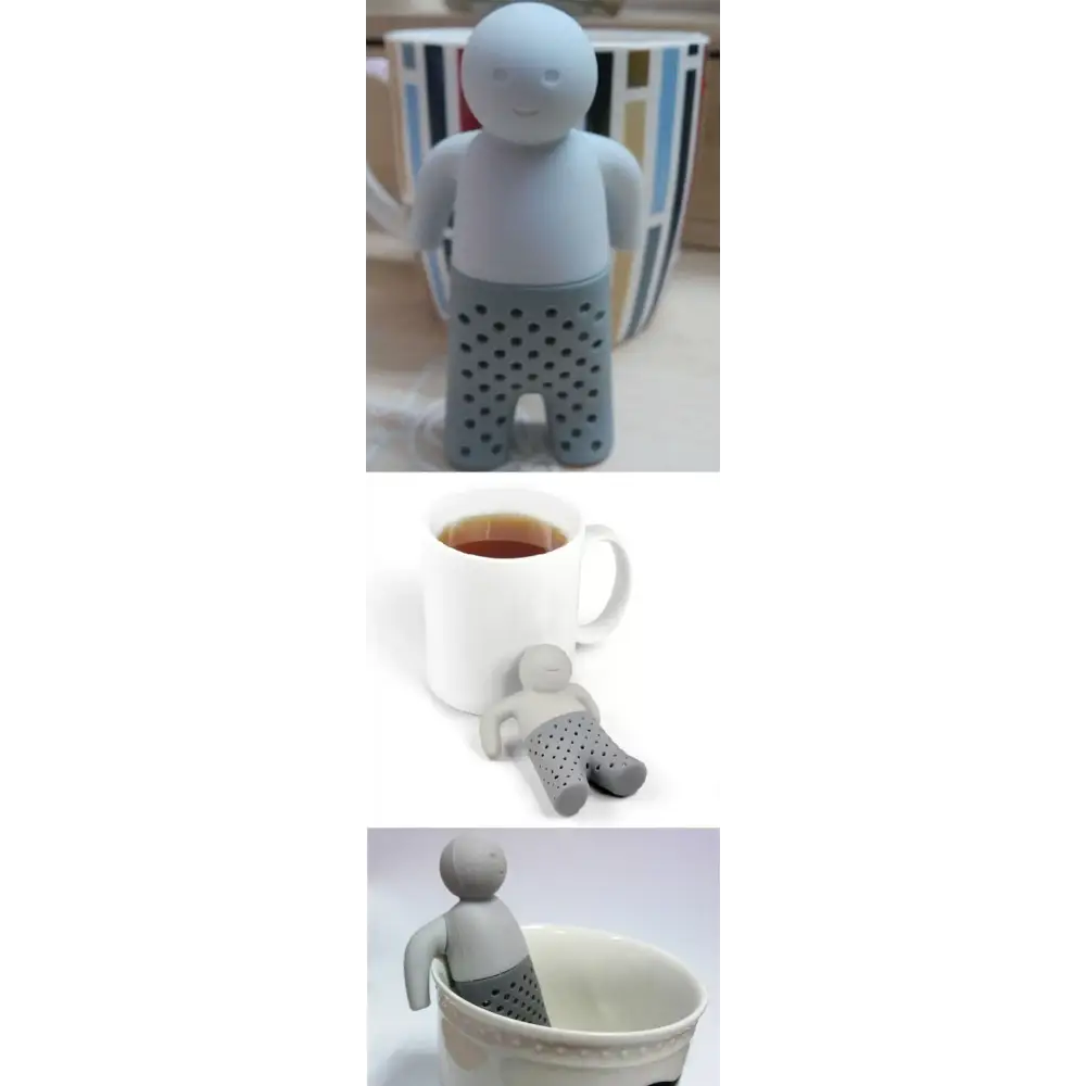 Siliconen thee-infuser mannetje – 86 × 65 mm