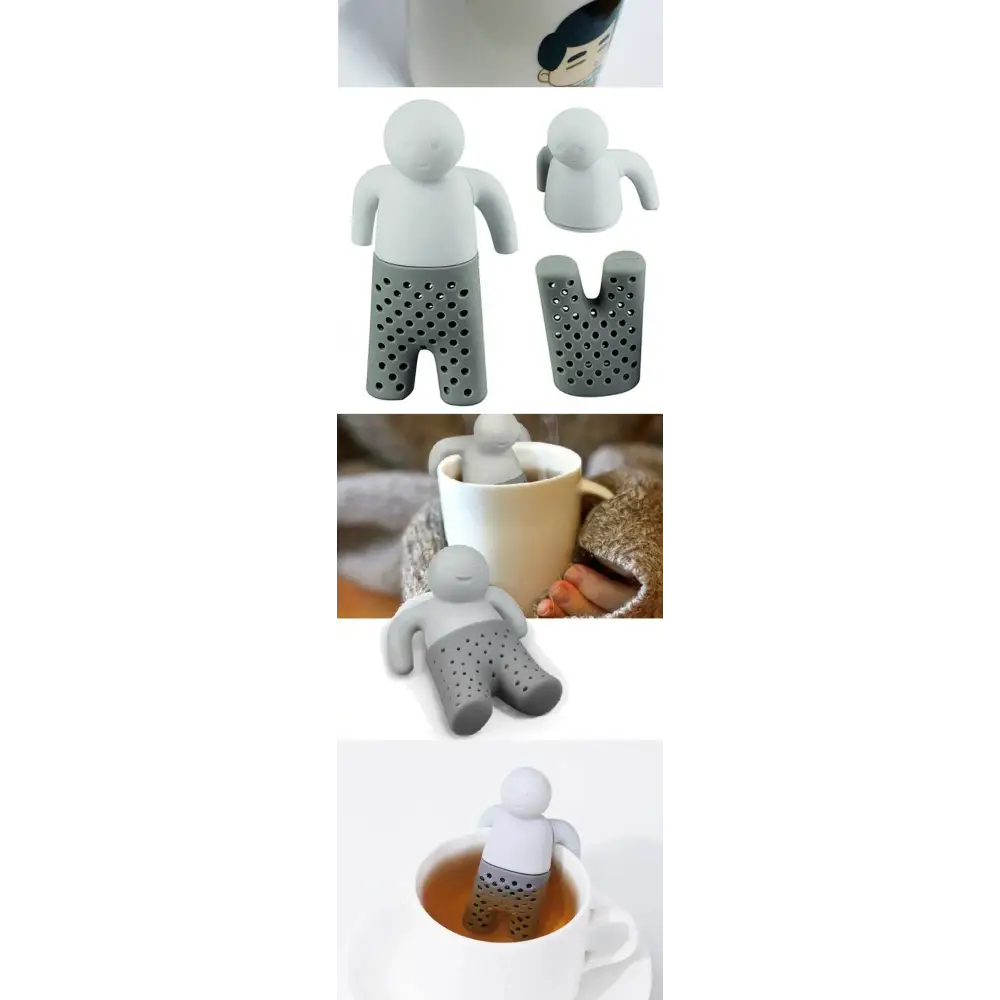 Siliconen thee-infuser mannetje – 86 × 65 mm