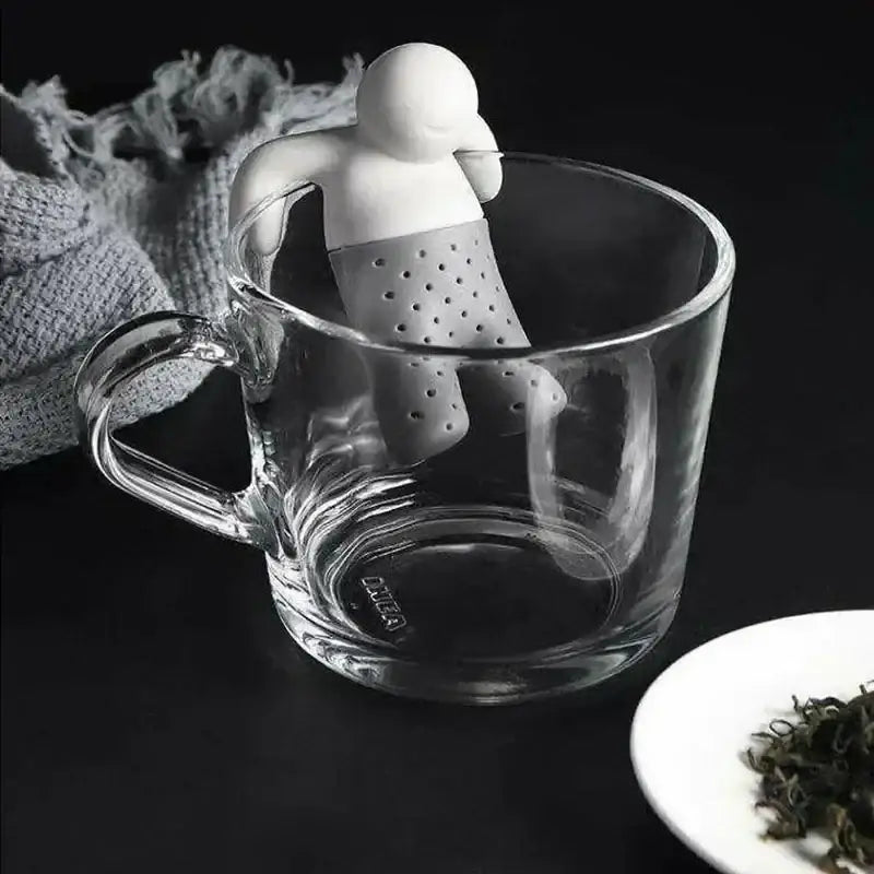 Siliconen thee-infuser mannetje – 86 × 65 mm