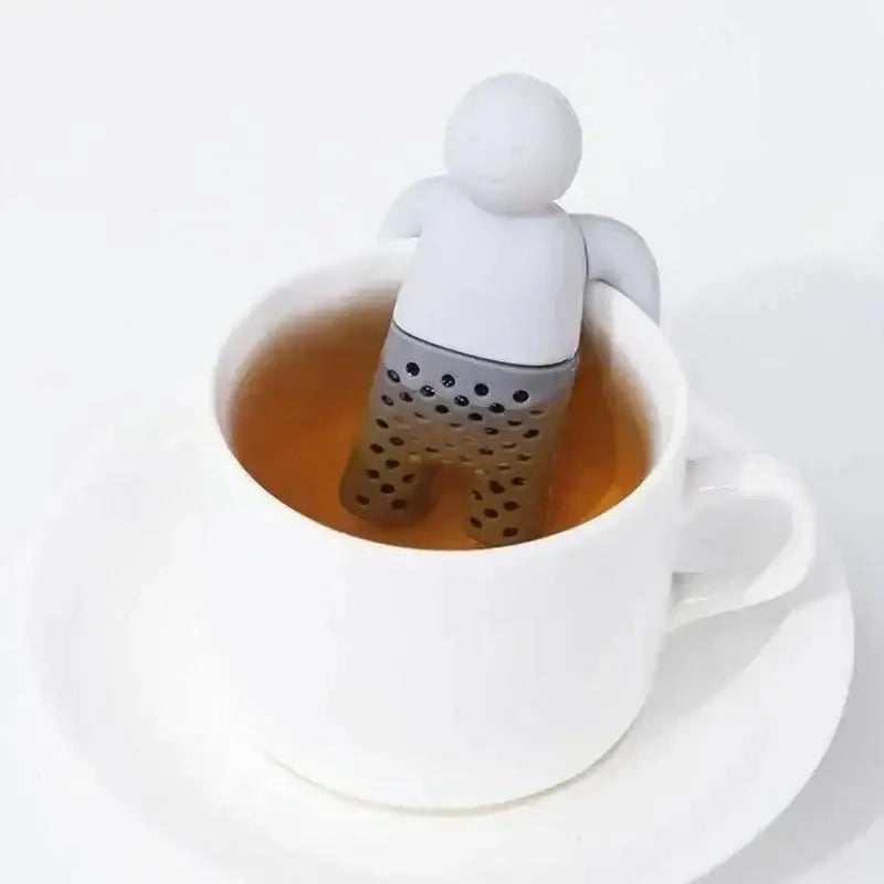 Siliconen thee-infuser mannetje – 86 × 65 mm