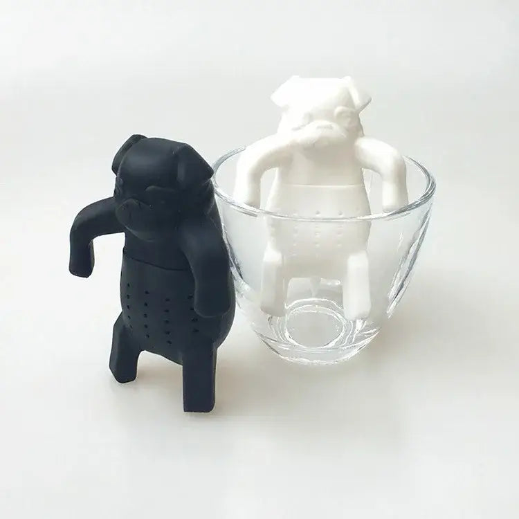 Thee-infuser in hondvorm