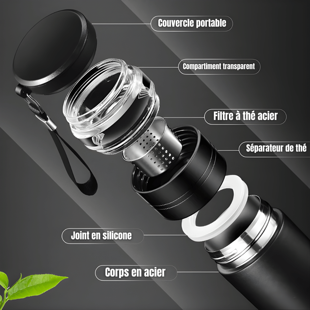 Thermosfles 500ml met apart thee-infuser