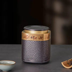 Traditionele Chinese metalen theedoos