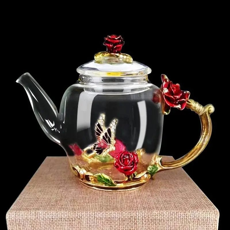 Valentijnsdag Glazen Theepot 300ML