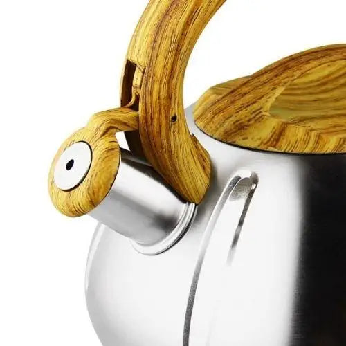 Vintage stalen fluitketel