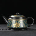 Vintage zwarte Chinese keramische theepot 240 ml