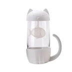 Witte kat theemok met infuser