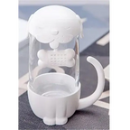 Witte kat theemok met infuser