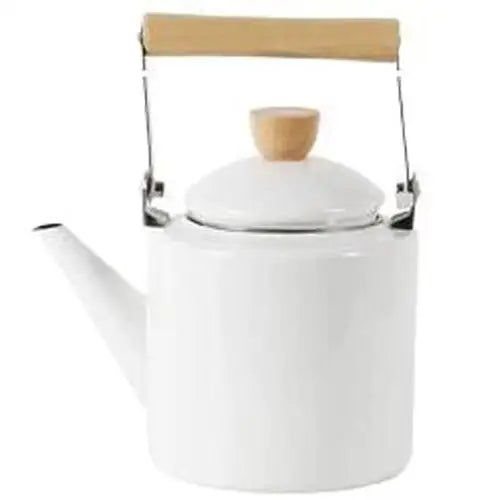 Witte vintage waterketel 1,1 liter in Japanse stijl