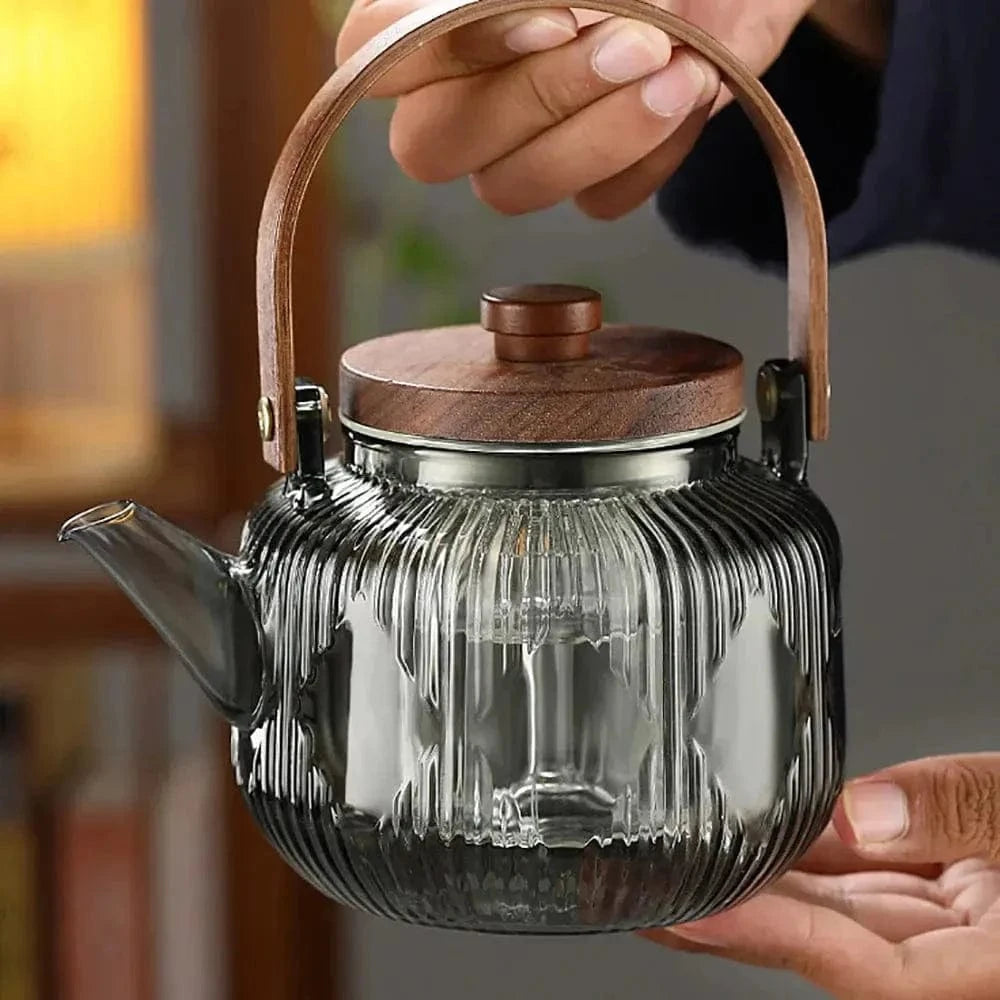 Wood Ambiance Glazen Theepot 800ml