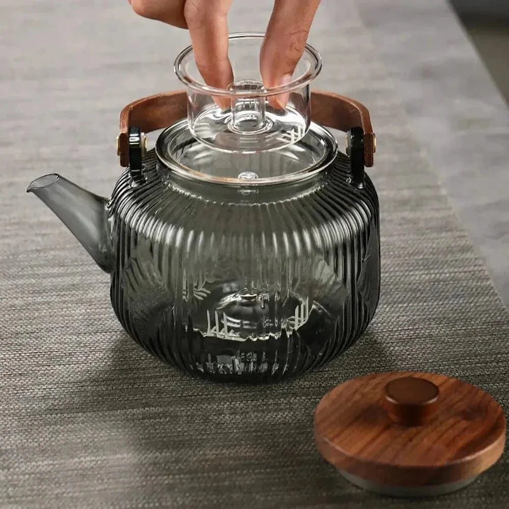 Wood Ambiance Glazen Theepot 800ml