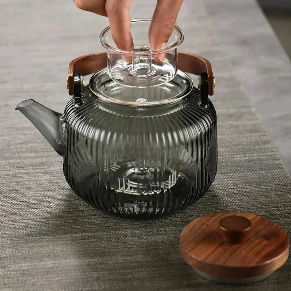 Wood Ambiance Glazen Theepot 800ml