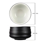 Zwarte chawan theekom 550ml