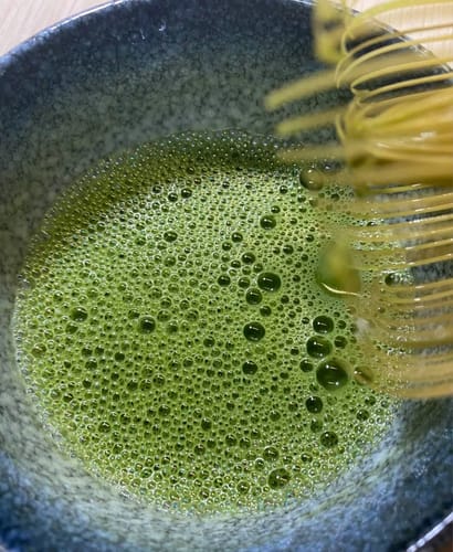 Klantfoto bij beoordeling van Matcha set