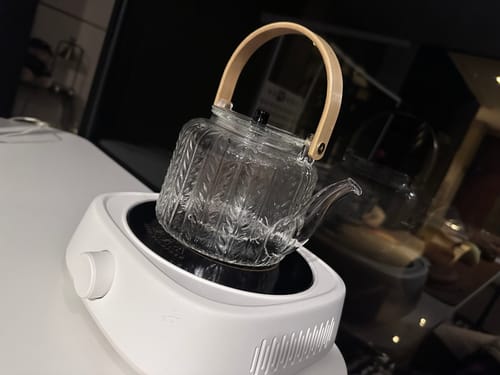 Klantfoto bij beoordeling van Glazen theepot met twee infusers