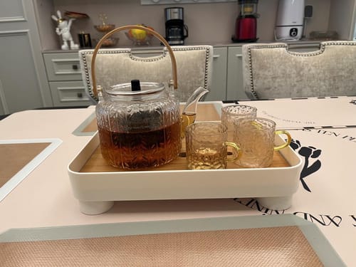Klantfoto bij beoordeling van Glazen theepot met twee infusers