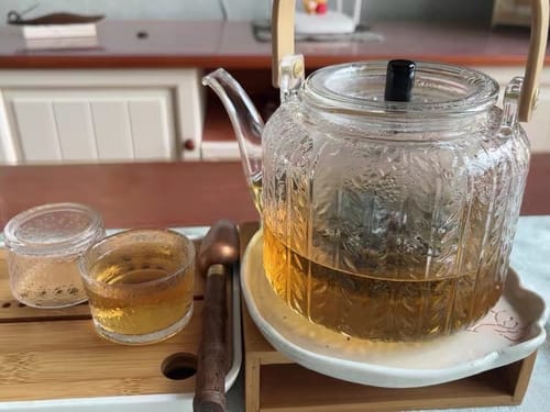 Klantfoto bij beoordeling van Glazen theepot met twee infusers